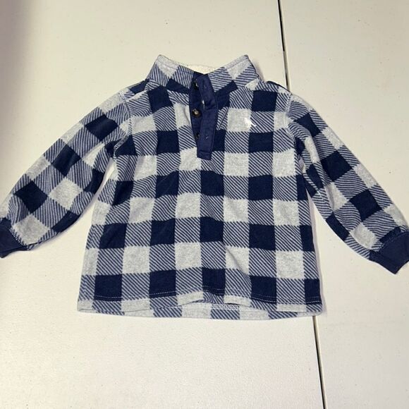 24m carters plaid fleece pullover - Picture 1 of 2
